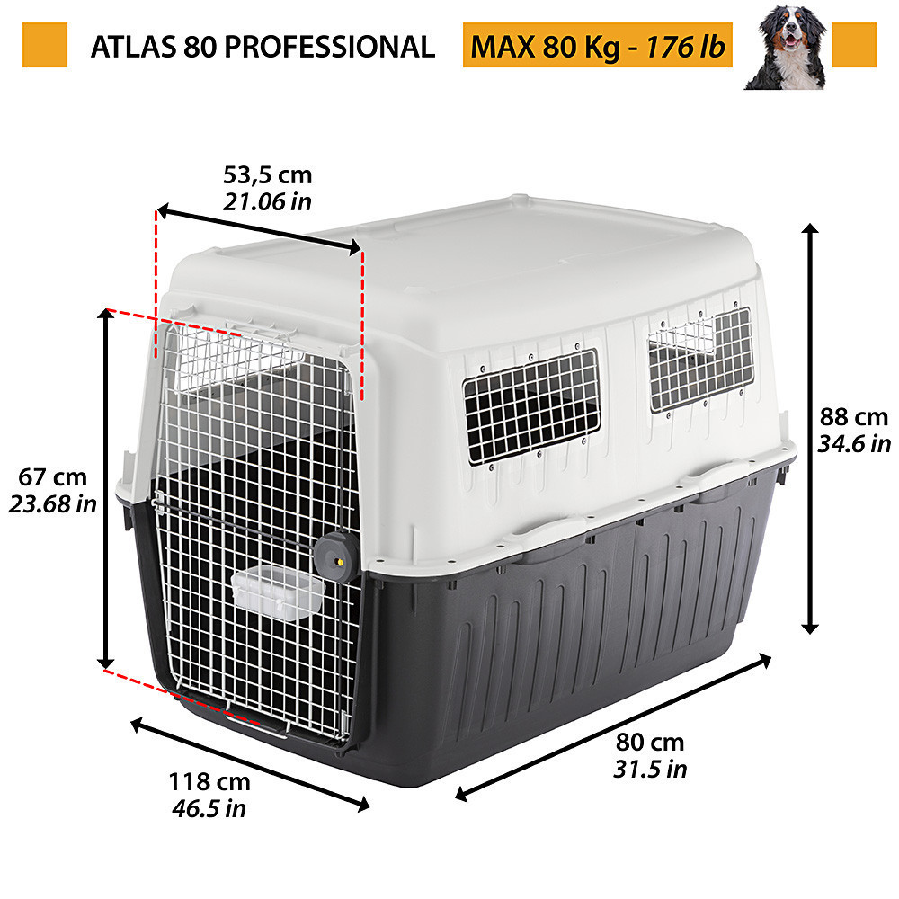 Контейнер-переноска для собак Ferplast Atlas 80 Professional (Ферпласт Атлас 80 Професіонал) Запоріжжя - фото 2