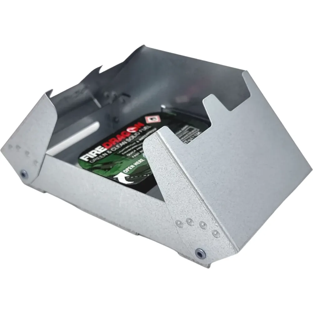 Похідна Складна Плита (Пальник) Bushcraft Cooker з кремнем і паливом 3х27 грам BCB (CN339) Сталь Нововолинськ - фото 6