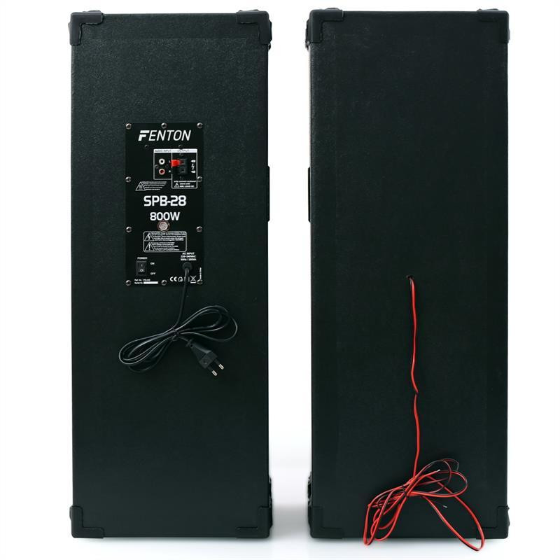 SPB-28 Active Passive Box Set 800 Вт 2x20 см НЧ-динамик USB/SD Bluetooth MP3 (Германия, читать описание) Ровно - изображение 4