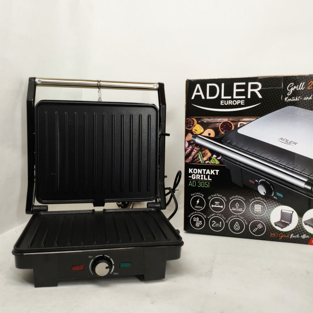 Гриль настольный прижимной Adler, Гриль аппарат электрический, Электрогриль для мясных блюд WG-33 Львов - изображение 10