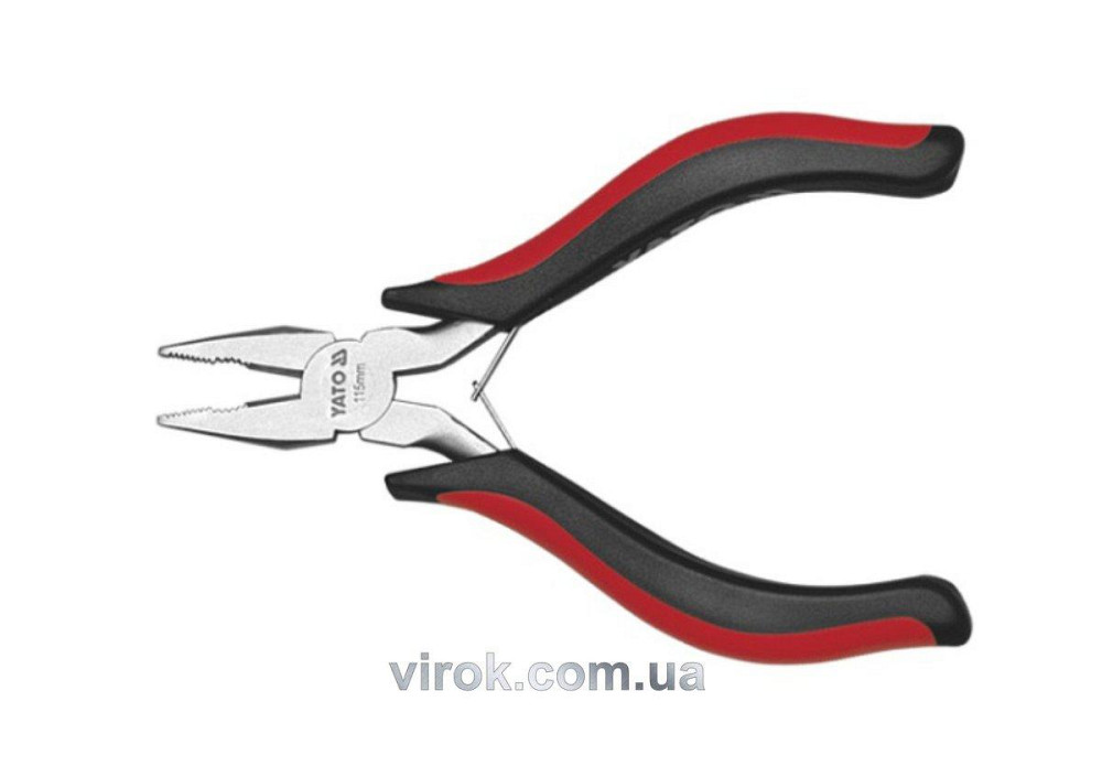 Плоскогубці-міні нікельовані YATO : L= 115 мм [6/120] Одесса - изображение 1