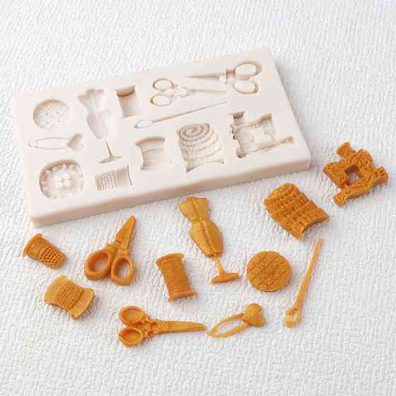 Молд силіконовий Швейні інструменти 104 на 57 мм сірий Київ