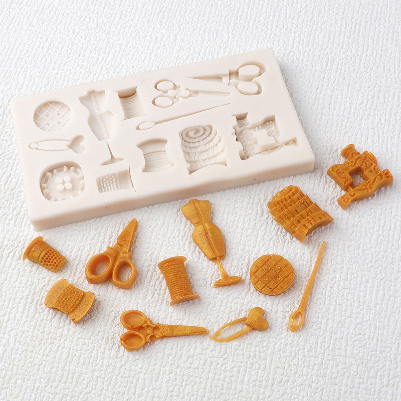 Молд силиконовый Швейные инструменты 104 на 57 мм серый Киев - изображение 5