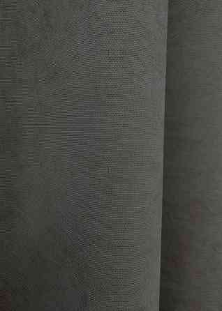 Шторна тканина мікровелюр Petek YL колір темно-сірий 1703ш Київ
