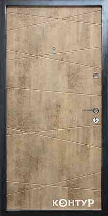 Двери квартирные, серия ТИП 2.3 модель 100 бетон темный/бетон светлый Киев