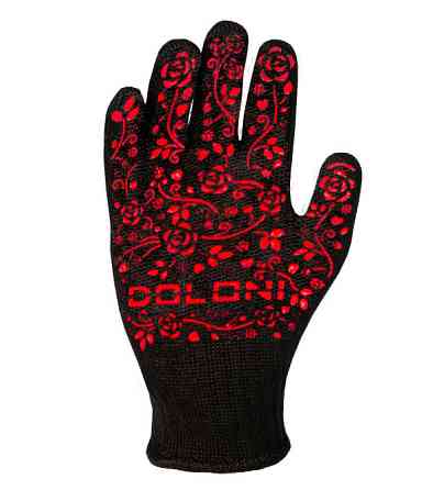 Doloni рукавички робочі захисні трикотажні з ПВХ малюнком, розмір 9, Садові 711 Рівне