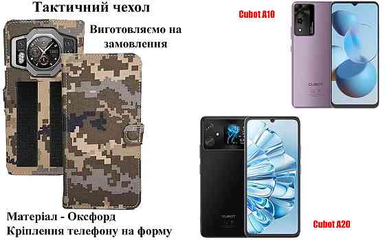 Тактический чехол для Blackview Rock 3, крепится к снаряжению на липучке Киев