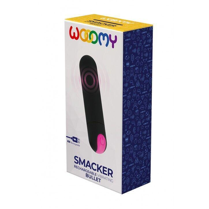 Вибропуля Wooomy Smacker, перезаряжаемая, 10 скоростей вибрации Sex Aura Киев - изображение 2