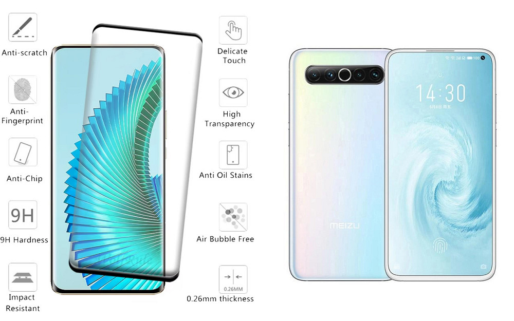 Захисне скло HyperGlass Pro для Meizu 17 – максимальна чутливість та захист Київ - фото 2