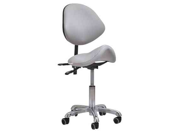 Стілець-сідло для майстра 053, 3 регулювання Сірий Київ