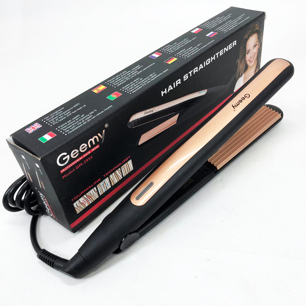 Праска-випрямляч потужна Gemei GM-2955W, Праска для догляду за волоссям, Випрямляч праска щипці FY-10 Івано-Франківськ - фото 9