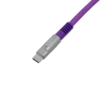 Дата кабель USB-C + USB A to USB-C 1.0m Double-Sleeved Geek purple Keychron (CAB23_KEYCHRON) Вінниця - фото 2