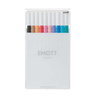 Лайнер UNI набор Emott Soft Pastel Color 0.4 мм 10 цветов (PEM-SY/10C.02SPC) Винница - изображение 1
