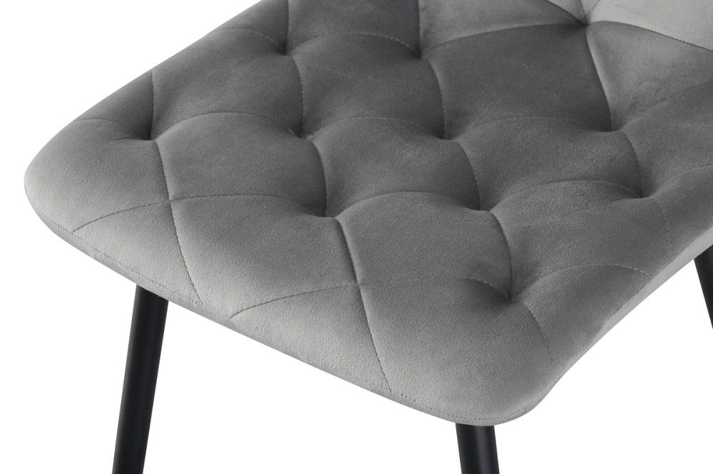 Стілець Трасті, чорний/ велюр сірий Киев - изображение 6