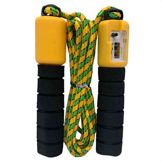 Швидкісна скакалка з лічильником MS 0345-1(Black) довжина 280 см Вінниця