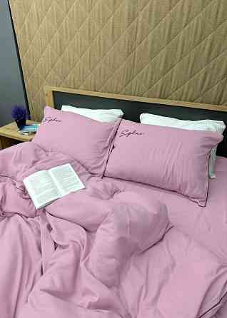 Комплект постільної білизни Сатин, Двоспальний 180х220 Ліловий (88-149) Київ
