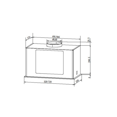 Витяжка кухонна Grunhelm GVB 430 TB Вінниця - фото 6