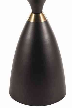 Журнальний столик GEMINI білий/чорний+золото д.50 Днепр