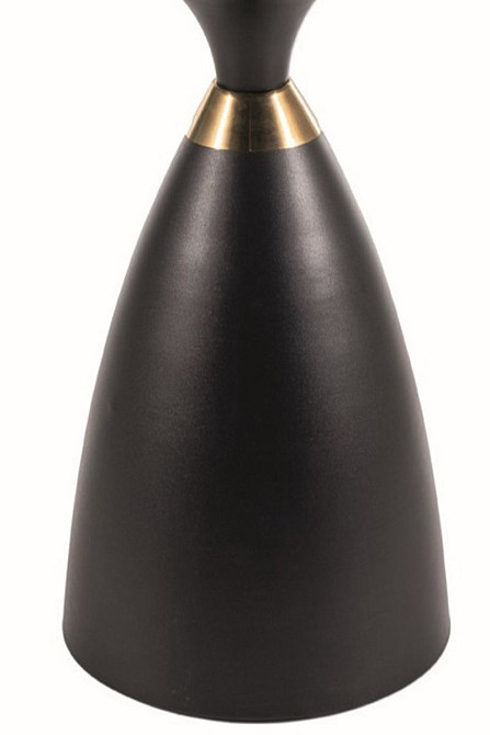 Журнальний столик GEMINI білий/чорний+золото д.50 Дніпро - фото 2