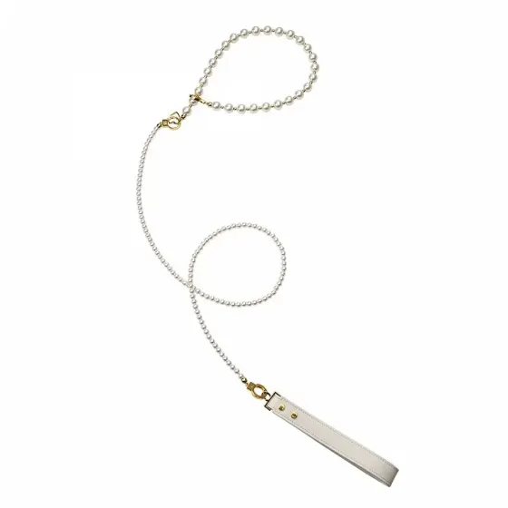 Перлинний нашийник з повідцем та наручниками LOCKINK Pearl Bondage & Restraint Set Львів