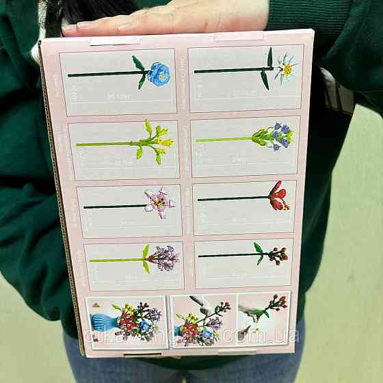 Конструктор блоковий квіти у вазі 684 деталей 109-4 Хмельницький