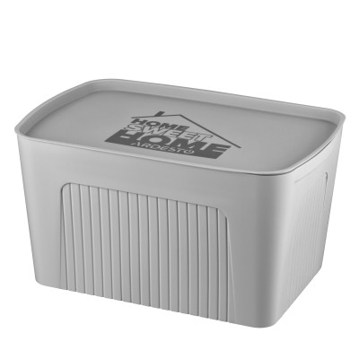 Контейнер для хранения Ardesto С крышкой Серый 23 л (ARHC2523G) Винница - изображение 1