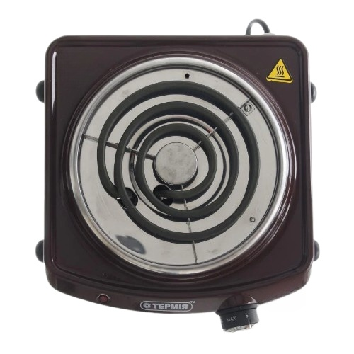 Електроплита настільна (спіраль) коричнева ЕПТ 1-1,0/230 М2 ТЕРМІЯ Житомир - фото 3