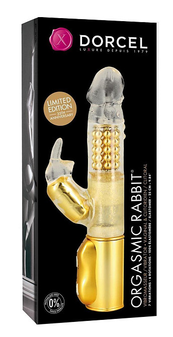 Вибратор-кролик Dorcel Orgasmic Rabbit Gold с жемчужным массажем Sex Aura Киев - изображение 2