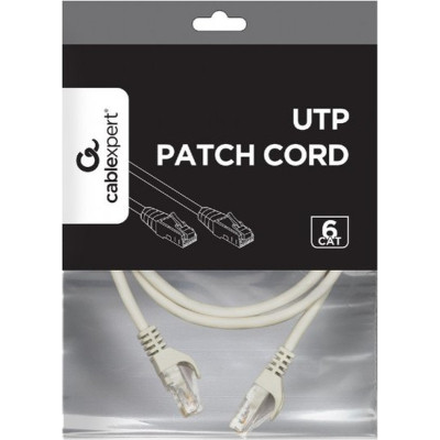Патч-корд 0.25м UTP cat 6 CU gray Cablexpert (PP6U-CU-0.25M) Вінниця - фото 2