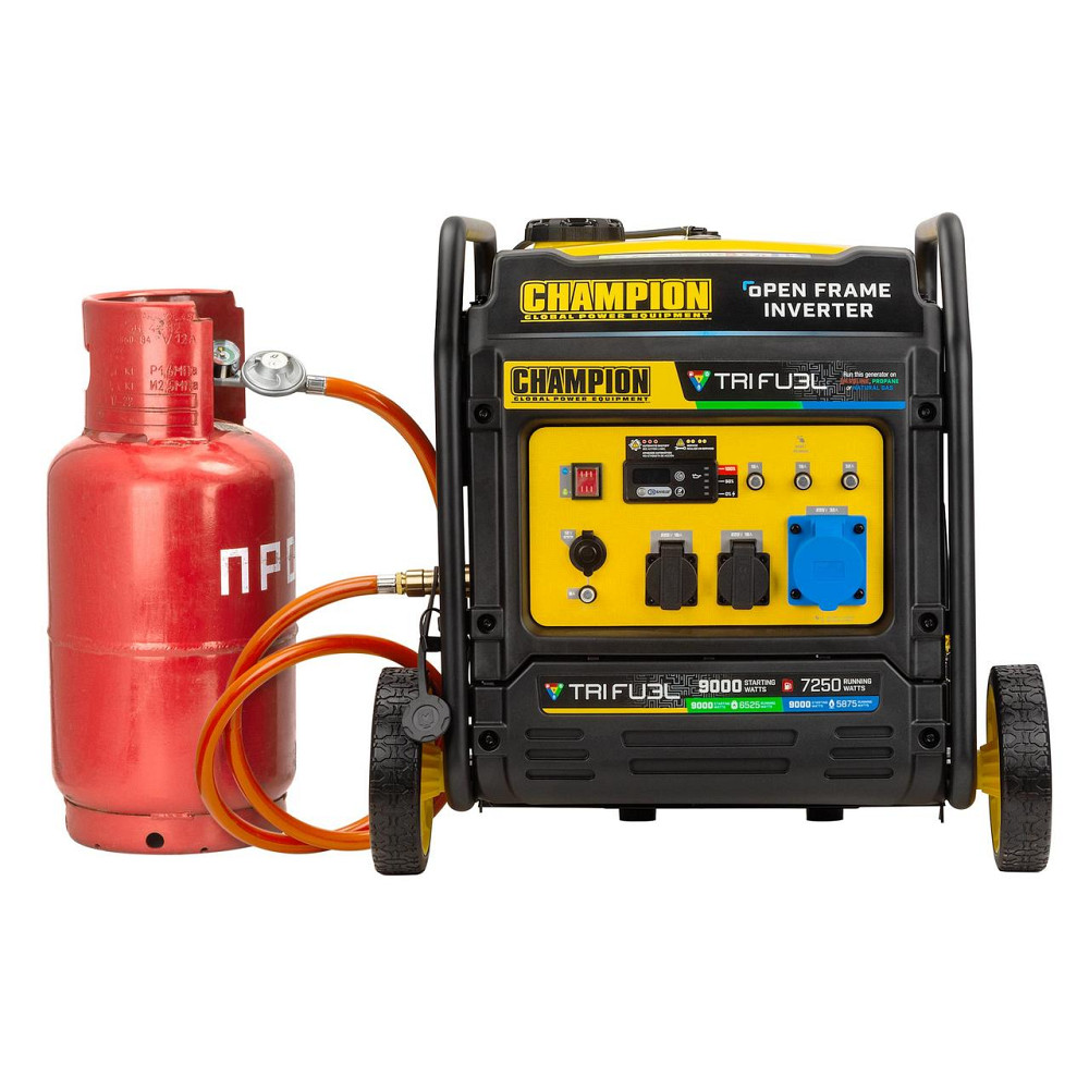 Генератор инверторный Champion C9000BT трехтопливный  бензин пропан природный газ Максимальная мощность 9 кВат Киев - изображение 2