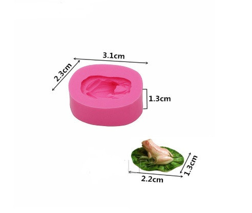 Силиконовая форма Лягушка 23 на 31 мм розовый Киев - изображение 2