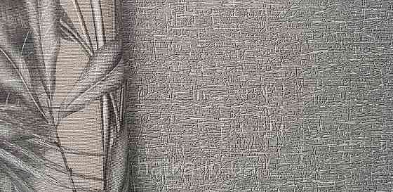 Шпалери вінілові на флізеліні AS creation Della Natura 1.06Х10 однотонні під тканину мішковина темно-сірі Київ