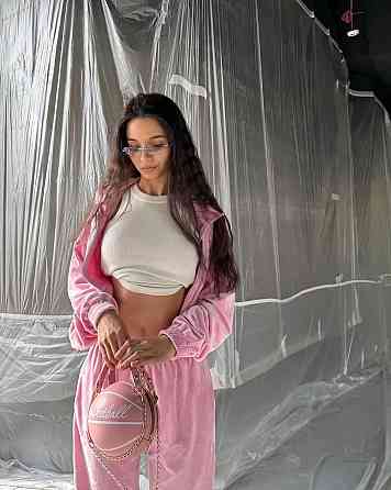 Женский стильный костюм двойка кофта с вышивкой и штаны велюр Одесса