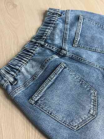 Шорти жіночі Liana 4-016 4-019 4-020 джинсові бермуди з резинкою на таліїі великі розміри блакитні, блакитний, З6, 36, 100 см, 130 см Київ