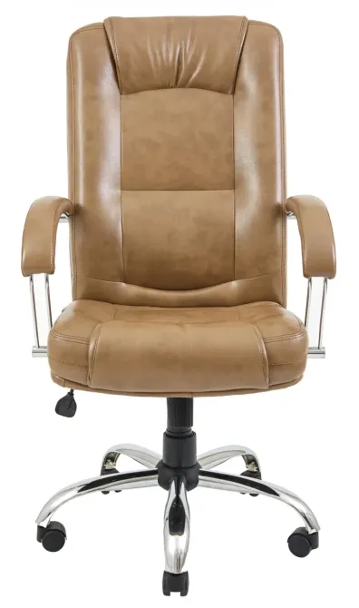 Офисное Кресло Руководителя Richman Alberto Titan Cream Хром М1 Tilt Кремовый Днепр - изображение 5