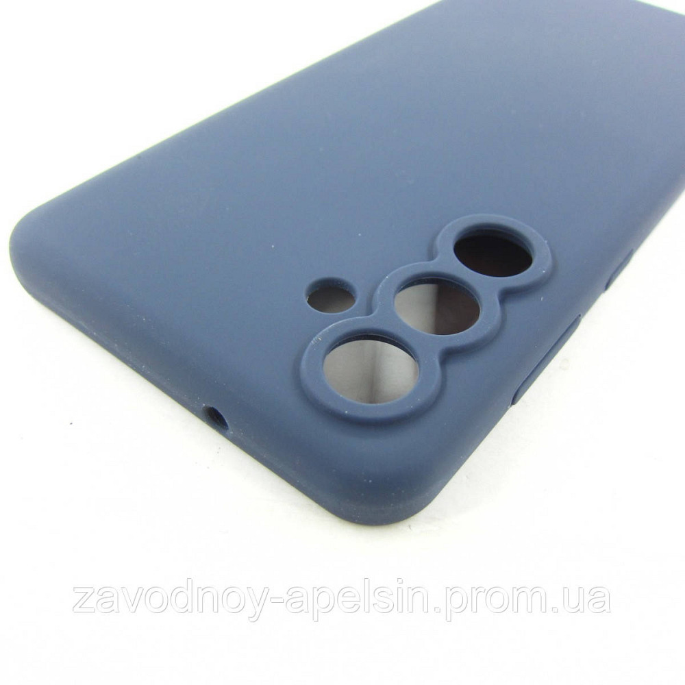 Samsung M55 M556 Чохол мікрофібра Захист камери (синій) Одеса - фото 2