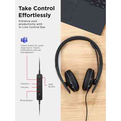 Навушники Lenovo Wired ANC Headset Gen 2 (Teams) Black (4XD1M45627) Вінниця