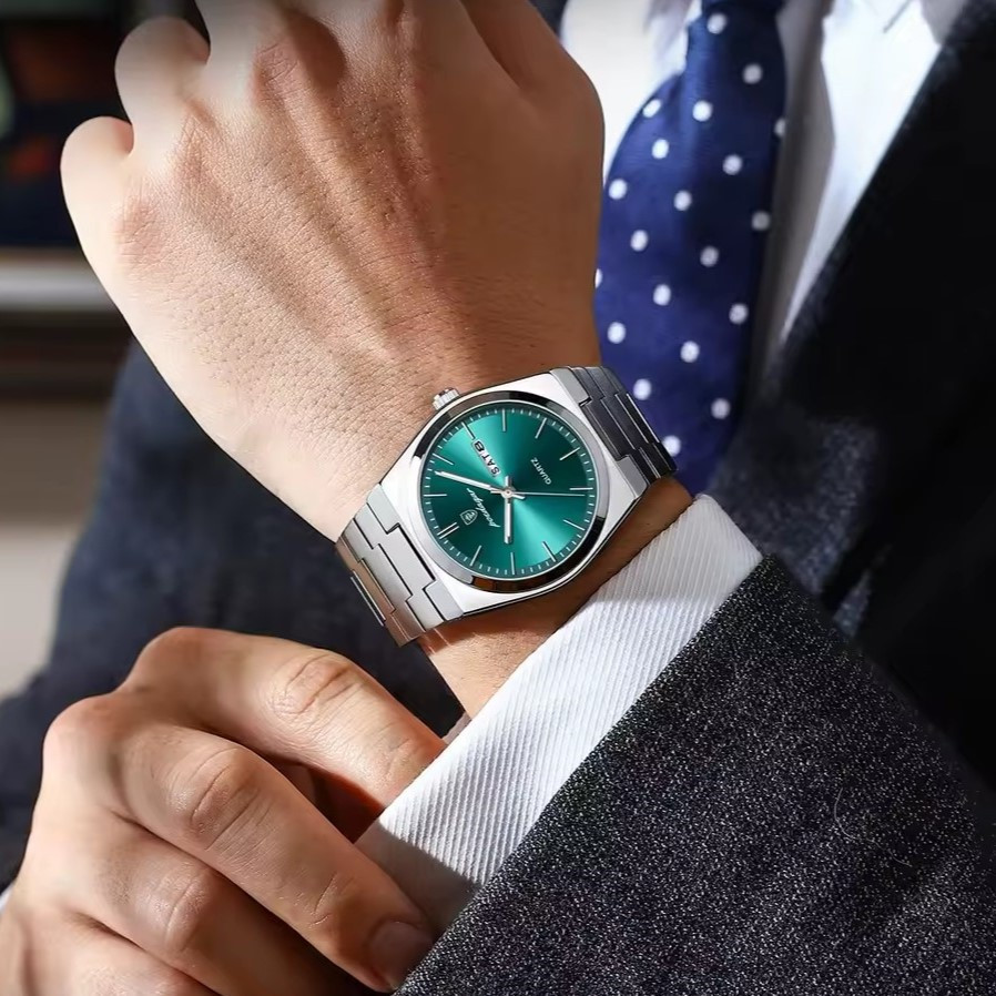 Часы мужские наручные Poedagar Teodor Teal Серебристый Киев - изображение 10