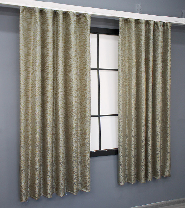 Комплект коротких штор VR-Textil Жакард Magic № 1605ш Бежевий 145х170 см 2 шт (35-0249) Киев - изображение 3