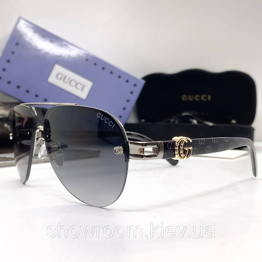 Мужские солнцезащитные очки GG (5020) silver Киев - изображение 4