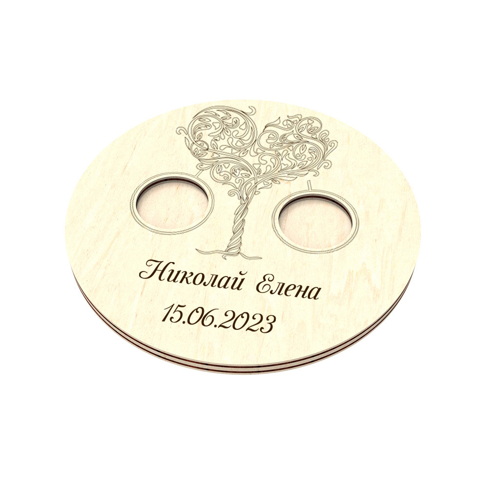 Шкатулка для колец 120х120 мм Киев - изображение 1