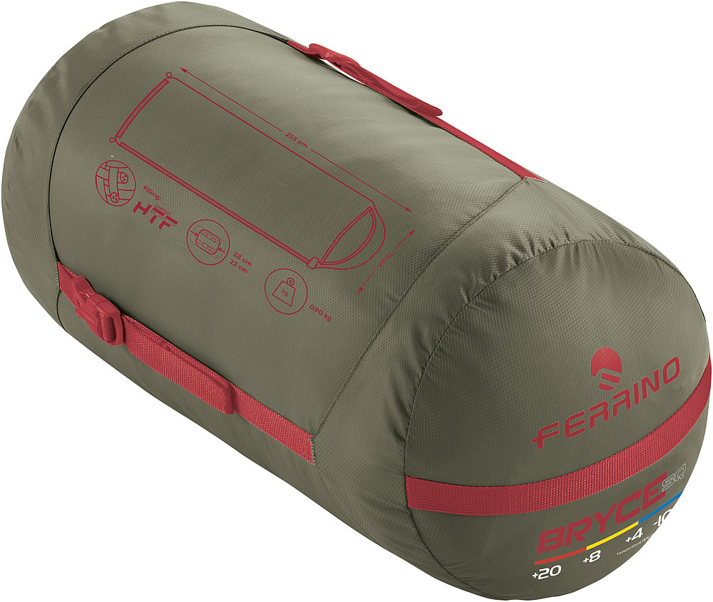 Спальный мешок Ferrino Bryce SQ/+9°C Зеленый Левый (86376MVVS) Киев - изображение 2