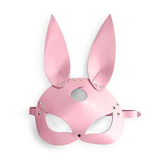 Шкіряна маска Зайчика Art of Sex - Bunny mask, колір Рожевий Sex Aura Київ
