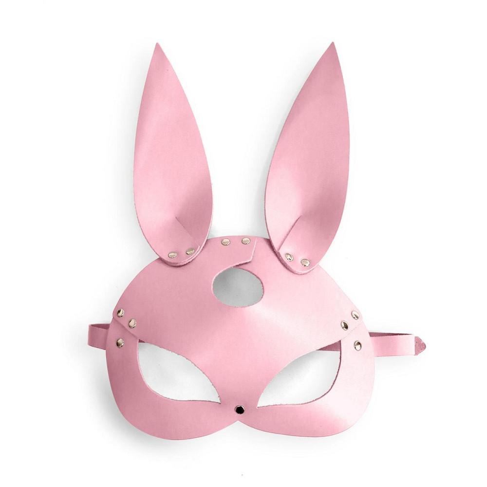 Шкіряна маска Зайчика Art of Sex - Bunny mask, колір Рожевий Sex Aura Київ - фото 3