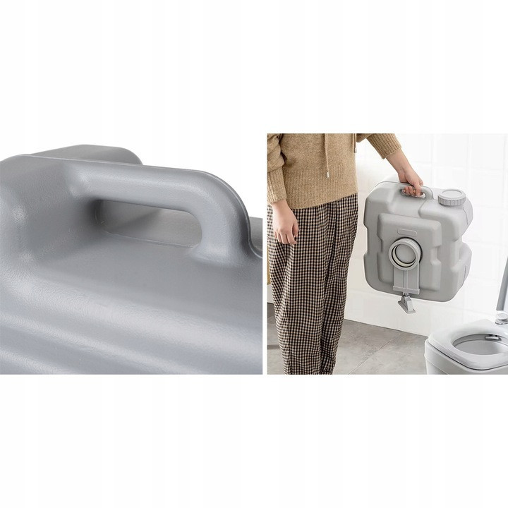 Кемпинговый Портативный туалет переносной 20 литров до 120 кг Trizand (24498) Нововолынск - изображение 6