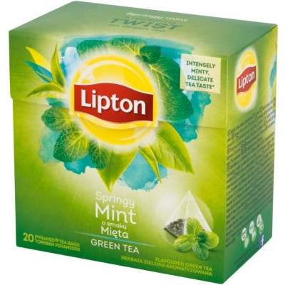 Чай Lipton зелений "Intense mint" 20 пакетиків (5063270108284) Вінниця - фото 2