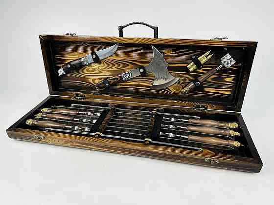 Подарок для мужчины Набор подарочных шампуров ручной работы САФАРИ HAPPY DAYS Тернополь