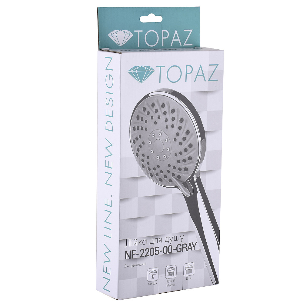 Душова лійка Topaz NF-2205-00-GRAY Тернопіль - фото 3
