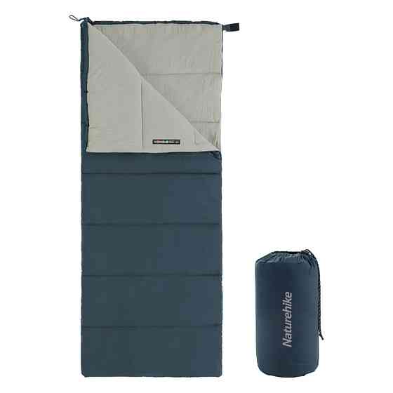 Спальний мішок Naturehike F150 NH22MSD05, правий, темно-блакитний Київ