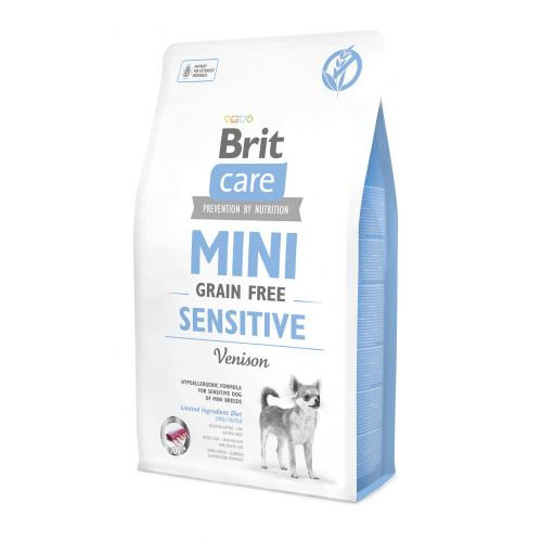 Корм сухий Brit Care Grain Free Mini Sensitive для собак мініатюрних порід з чутливим травленням з олениною 2 кг Київ - фото 1